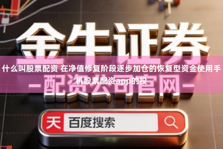 什么叫股票配资 在净值修复阶段逐步加仓的恢复型资金使用手机股票配资app的投