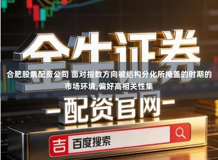 合肥股票配资公司 面对指数方向被结构分化所掩盖的时期的市场环境,偏好高相关性集